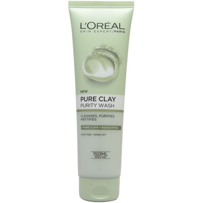 L'Oreal Pure Clay Purifying Gel Wash - Fustanystore